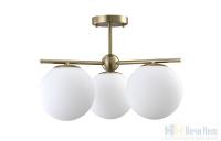 Люстра Crystal Lux FELIZ SP-PL3 BRONZE/WHITE 0611/303, раздел каталога Люстры с плафонами интернет-магазина Ночи Нет