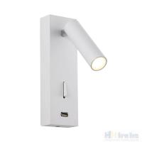 Бра Crystal Lux CLT 210W USB WH, раздел каталога Светодиодные бра интернет-магазина Ночи Нет
