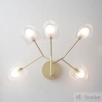 Бра Crystal Lux SOLE AP5 GOLD 3021/405, раздел каталога Бра с плафоном интернет-магазина Ночи Нет