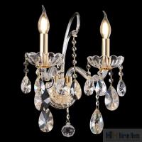 Бра Crystal Lux MONICA AP2 GOLD 2502/402, раздел каталога Хрустальные бра интернет-магазина Ночи Нет