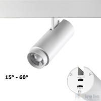 картинка Трековый светильник с изменяемым углом рассеивания, пеерключателем цветовой температуры и мощности Novotech Flum 359206 от магазина Ночи Нет!