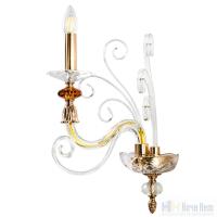 Бра Crystal Lux CATARINA AP1 V2 GOLD/TRANSPARENT-COGNAC 1361/401, раздел каталога Стеклянные бра интернет-магазина Ночи Нет
