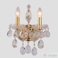 Бра Crystal Lux ISABEL AP2 GOLD/TRANSPARENT 2080/402, раздел каталога Хрустальные бра интернет-магазина Ночи Нет