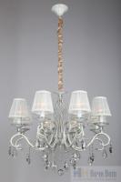 Люстра подвесная Omnilux Belluno OML-79103-08, раздел каталога Люстры с абажурами интернет-магазина Ночи Нет