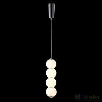 Подвес Crystal Lux Desi SP4 Chrome/White, раздел каталога Подвесы 1 лампа интернет-магазина Ночи Нет