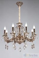 Люстра подвесная Omnilux Nureci OML-74903-08, раздел каталога Хрустальные люстры интернет-магазина Ночи Нет