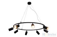 Люстра Crystal Lux RIVO SP8 BL 4240/308, раздел каталога Люстры с плафонами интернет-магазина Ночи Нет