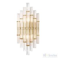 Бра Crystal Lux SARAGOSA AP2 BRASS/TRANSPARENTE 2880/402, раздел каталога Хрустальные бра интернет-магазина Ночи Нет