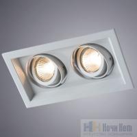 Светильник встраиваемый поворотный Arte Lamp Canis A6661PL-2WH, раздел каталога Поворотные точечные светильники интернет-магазина Ночи Нет