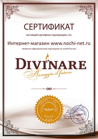 Сертификат партнёра Divinare