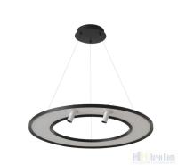 Светильник подвесной Crystal Lux CONTOUR SP50W LED BLACK 3800/250, раздел каталога Подвесы 1 лампа интернет-магазина Ночи Нет