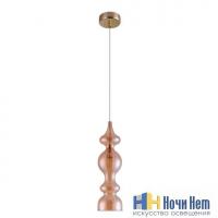 Светильник подвесной Crystal Lux Iris SP1 A amber, раздел каталога Подвесы 1 лампа интернет-магазина Ночи Нет