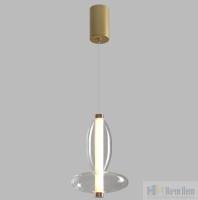 Светильник подвесной Crystal Lux QUASAR SP7W LED TRANSPARENT 3791/207, раздел каталога Подвесы 1 лампа интернет-магазина Ночи Нет