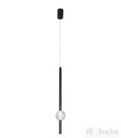 Светильник подвесной Crystal Lux ELVIRA SP8W LED 4000K BLACK 0490/202, раздел каталога Подвесы 1 лампа интернет-магазина Ночи Нет