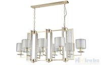 Люстра Crystal Lux NICOLAS SP8 L1000 GOLD/WHITE 3401/308L, раздел каталога Люстры с плафонами интернет-магазина Ночи Нет