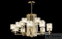 Люстра Crystal Lux NICOLAS SP-PL10+5 GOLD/WHITE 3401/315, раздел каталога Большие люстры интернет-магазина Ночи Нет
