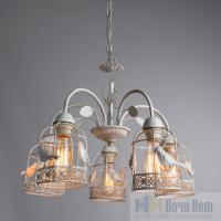 Люстра подвесная Arte Lamp Cincia A5090LM-5WG, раздел каталога Люстры с плафонами интернет-магазина Ночи Нет