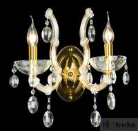 Бра Crystal Lux HOLLYWOOD AP2 GOLD 2011/402, раздел каталога Хрустальные бра интернет-магазина Ночи Нет