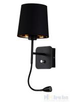 Бра Crystal Lux PABLO AP2 BLACK/BLACK-GOLD 3450/402, раздел каталога Бра с абажуром интернет-магазина Ночи Нет