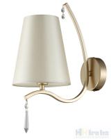 Бра Crystal Lux RENATA AP1 GOLD 3591/401, раздел каталога Бра с абажуром интернет-магазина Ночи Нет