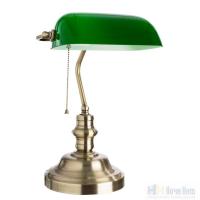 Настольная лампа Arte Lamp Banker A2492LT-1AB, раздел каталога Лампы настольные офисные интернет-магазина Ночи Нет