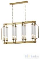 Люстра Crystal Lux TOMAS SP8 L1000 BRASS 3672/308, раздел каталога Люстры с плафонами интернет-магазина Ночи Нет