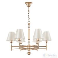 Люстра Crystal Lux Flavio SP6 Gold, раздел каталога Люстры с абажурами интернет-магазина Ночи Нет