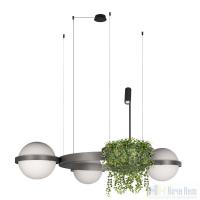 Люстра Loft IT Jardin 10121/3 Dark grey, раздел каталога Светодиодные люстры интернет-магазина Ночи Нет
