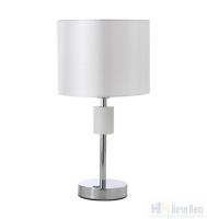 Настольная лампа Crystal Lux MAESTRO LG1 CHROME 2291/501, раздел каталога Настольные лампы с абажуром интернет-магазина Ночи Нет