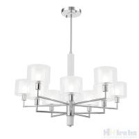 Люстра Crystal Lux MAESTRO SP-PL5+5 CHROME 2291/310, раздел каталога Люстры с плафонами интернет-магазина Ночи Нет