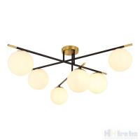 Люстра Arte Lamp Alcor A2224PL-6BK, раздел каталога Люстры с плафонами интернет-магазина Ночи Нет