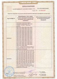 Сертификат соответствия MW-Light Chiaro