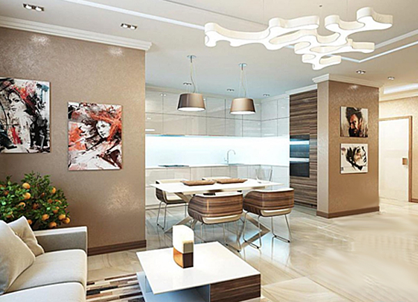 Стиль модерн в интерьере