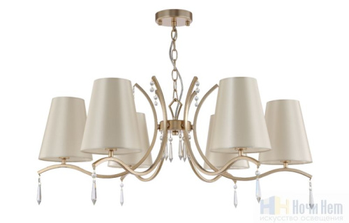 Люстра Crystal Lux RENATA SP6 GOLD 3591/306, раздел каталога Люстры с абажурами интернет-магазина Ночи Нет