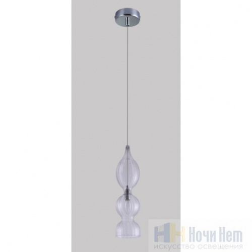 Светильник подвесной Crystal Lux Iris SP1 B transparent, раздел каталога Подвесы 1 лампа интернет-магазина Ночи Нет