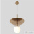 Светильник подвесной Crystal Lux UVA SP1.2 BRASS 3282/201.2, раздел каталога Подвесы 1 лампа интернет-магазина Ночи Нет