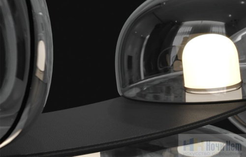 Светильник подвесной Crystal Lux BOSQUE SP7 L3000 BLACK/TRANSPARENT 0270/207, раздел каталога Подвесы 4 лампы и больше интернет-магазина Ночи Нет