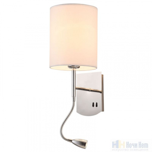 Бра Maytoni Bergamo MOD617WL-01CH, раздел каталога Бра с абажуром интернет-магазина Ночи Нет