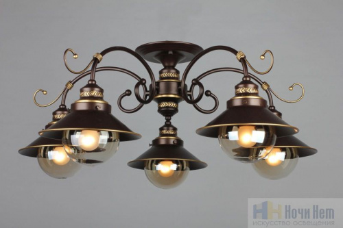 Люстра потолочная Omnilux Fontelo OML-50407-05, раздел каталога Люстры с плафонами интернет-магазина Ночи Нет