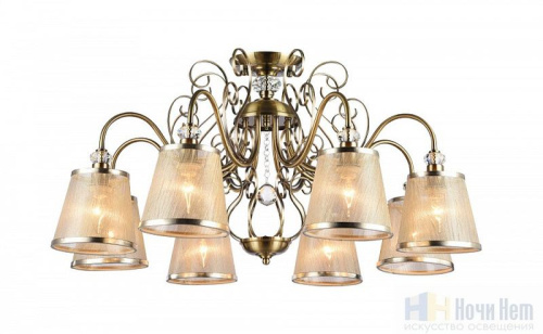 Люстра Freya Driana FR2405-PL-08-BZ, раздел каталога Люстры с абажурами интернет-магазина Ночи Нет