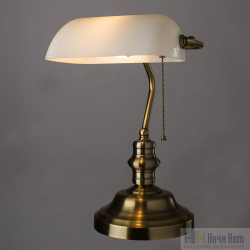 Настольная лампа Arte Lamp Banker A2493LT-1AB, раздел каталога Лампы настольные офисные интернет-магазина Ночи Нет