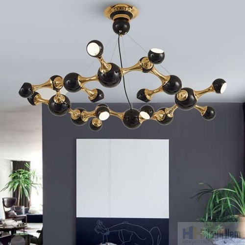 Люстра ImperiumLoft Atomic Round Suspension 101437-26, раздел каталога Люстры с плафонами интернет-магазина Ночи Нет