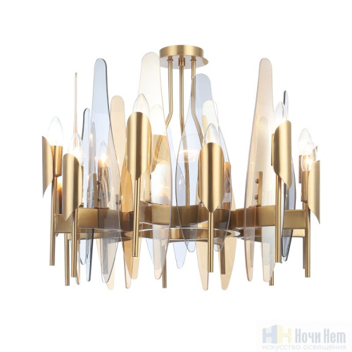 Люстра Crystal Lux CASA SP-PL12 BRASS 1350/312, раздел каталога Стеклянные люстры интернет-магазина Ночи Нет