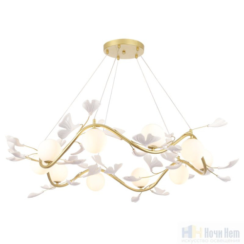 Люстра Crystal Lux COLIBRI SP10 GOLD 0141/310, раздел каталога Стеклянные люстры интернет-магазина Ночи Нет