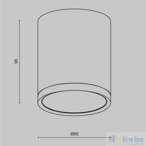 Потолочный светильник Maytoni Hoop C086CM-GX53-MRD-W, раздел каталога Накладные точечные светильники интернет-магазина Ночи Нет