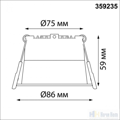 Встраиваемый светильник Novotech Tran 359235, раздел каталога Светодиодные точечные светильники интернет-магазина Ночи Нет