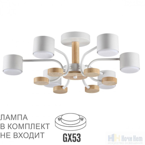 Люстра Lumion Rondo 8231/6C, раздел каталога Люстры с плафонами интернет-магазина Ночи Нет