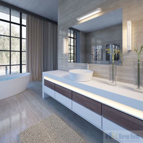 Светильник настенный Odeon Light Arno 3887/18WW, раздел каталога Настенные светильники для ванной интернет-магазина Ночи Нет