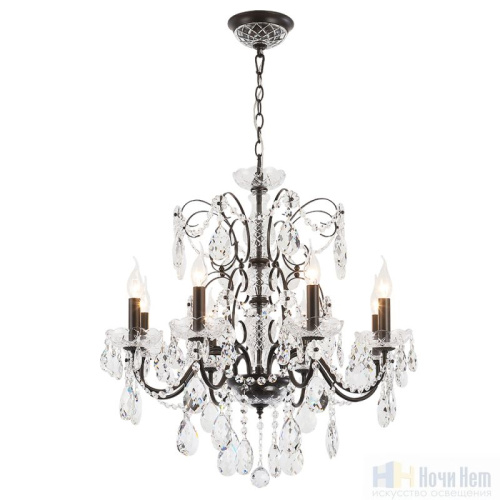 Люстра Crystal Lux ODELIS SP8 BROWN 2570/308, раздел каталога Хрустальные люстры интернет-магазина Ночи Нет