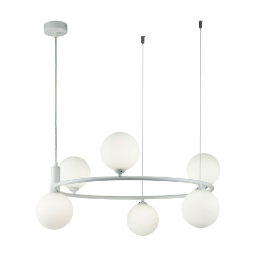 Люстра Maytoni Ring MOD013PL-06W, раздел каталога Люстры с плафонами интернет-магазина Ночи Нет